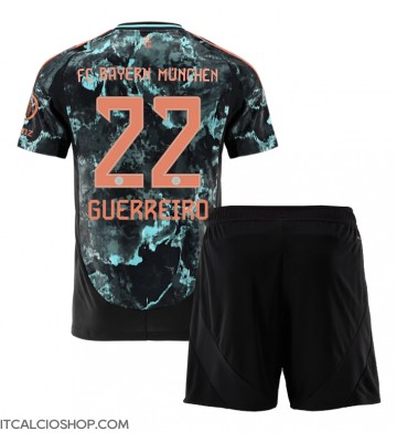 Bayern Munich Raphael Guerreiro #22 Seconda Maglia Bambino 2024-25 Manica Corta (+ Pantaloni corti)